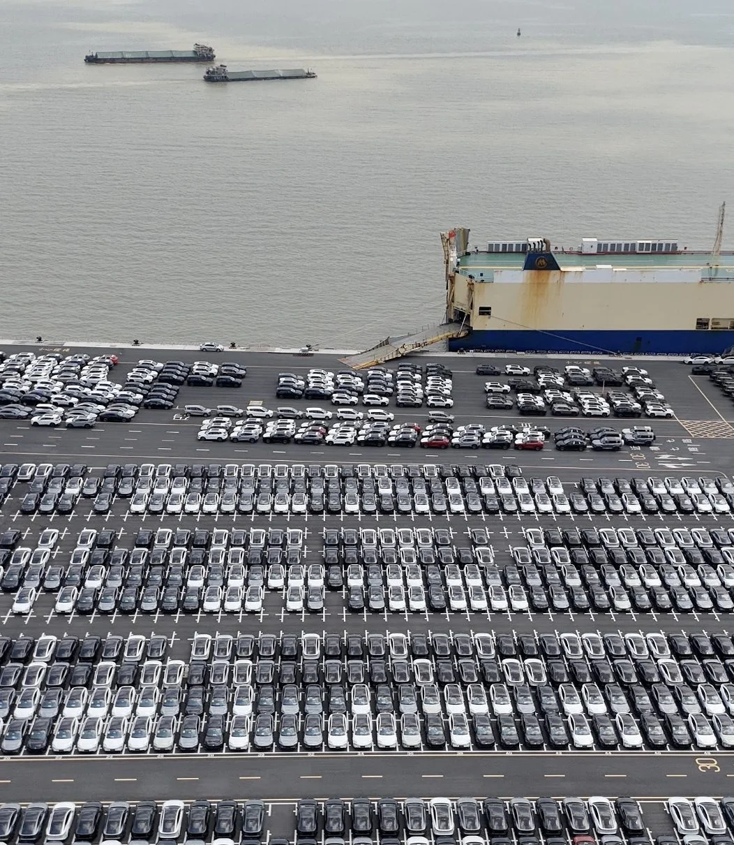 A port vehicle yard from the existing media archive